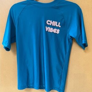 Blue 'Chill Vibes' Sun protection shirt
